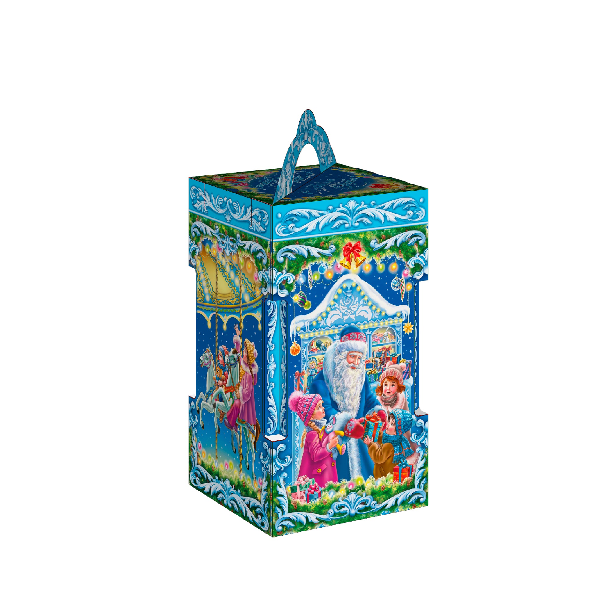 Четырехгранник малый Новогодняя карусель1